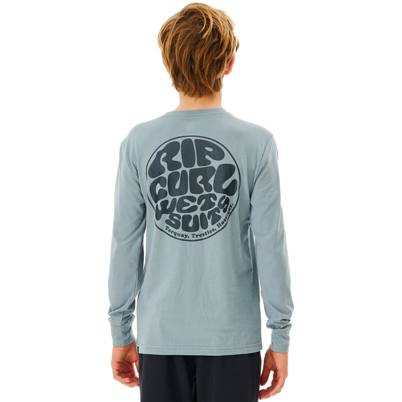 Load image into Gallery viewer, Rip Curl Youth Icons Long Sleeve Rash Guard 18
