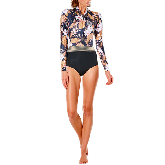 Rip Curl Women's Playa Bella G-Bomb Long Sleeve High Cut Front-Zip Spring Wetsuit • 2023
