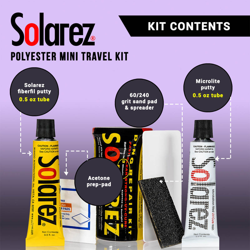 Load image into Gallery viewer, Solarez Polyester Mini Travel Ding Repair Kit 7

