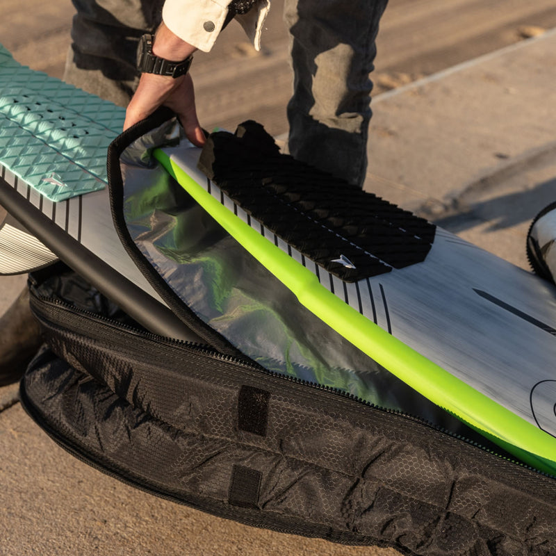 Load image into Gallery viewer, Roam Fish Tech Double Slim Plus Travel Surfboard Bag 11
