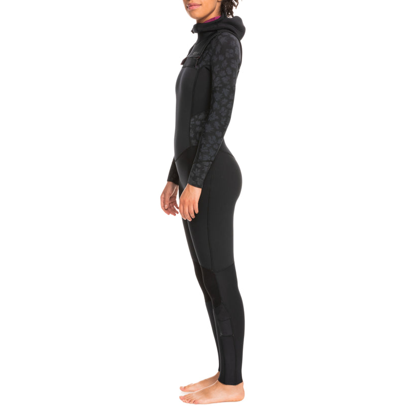 Load image into Gallery viewer, Roxy Women's Swell Series 5/4/3 Hooded Chest-Zip Wetsuit 3
