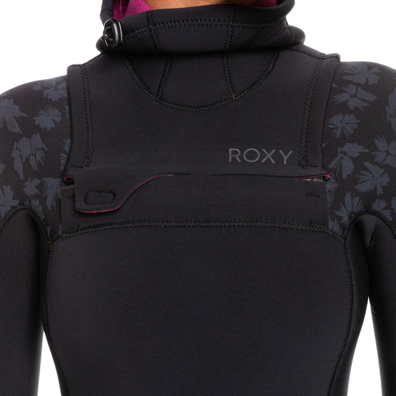 Load image into Gallery viewer, Roxy Women's Swell Series 5/4/3 Hooded Chest-Zip Wetsuit 5
