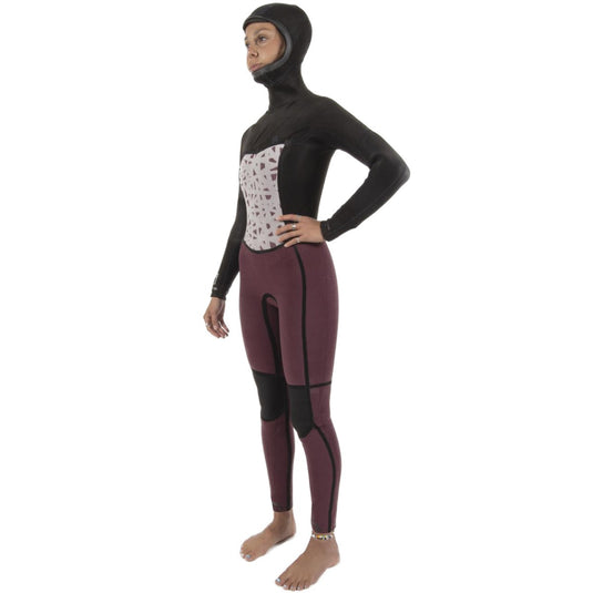 Sisstr Women's 7 Seas 5/4 Hooded Chest-Zip Wetsuit 5