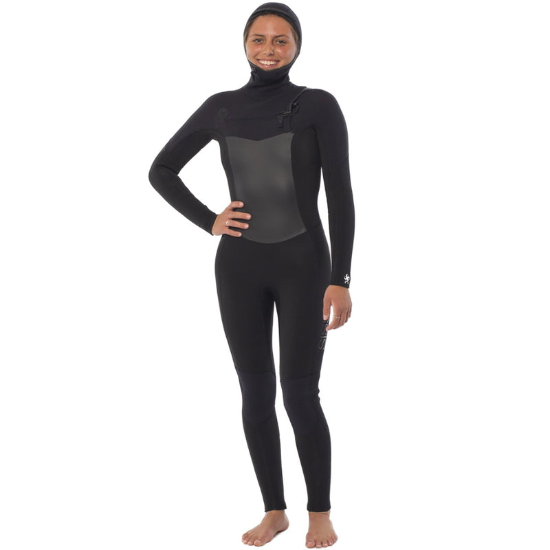 Load image into Gallery viewer, Sisstr Women's 7 Seas 6/5 Hooded Chest-Zip Wetsuit 25
