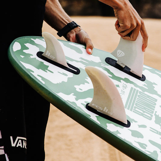 Softech Bomber 6'10 × 21 ½ × 3 Soft Surfboard - Gray/Dusty Red 7