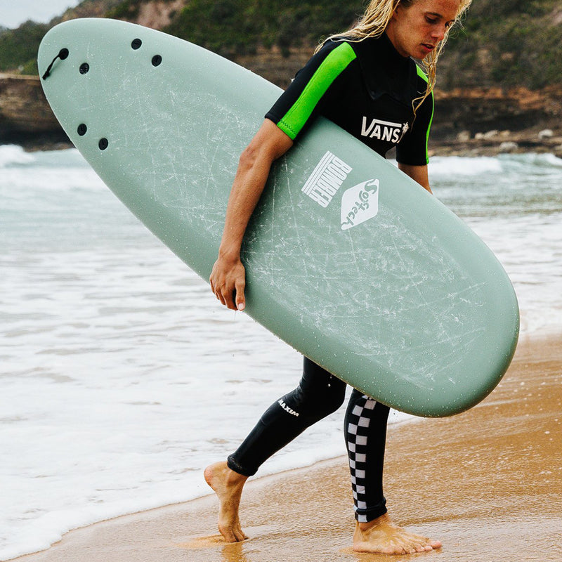 Load image into Gallery viewer, Softech Bomber 6'10 × 21 ½ × 3 Soft Surfboard - Gray/Dusty Red 8
