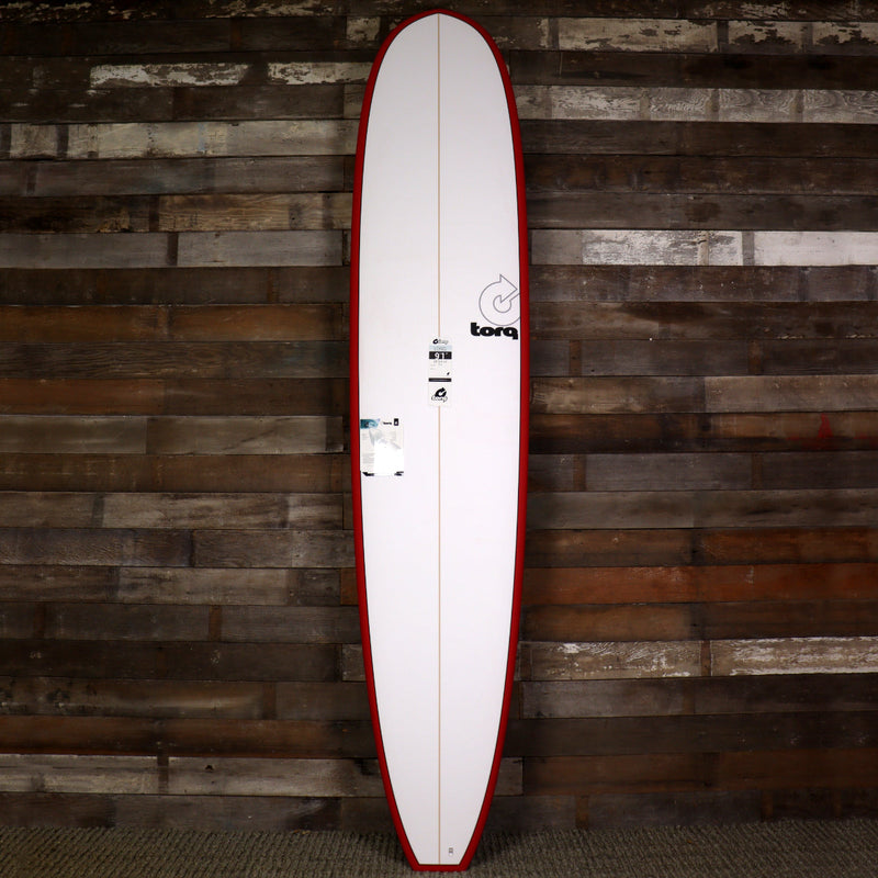 Load image into Gallery viewer, Torq Longboard TET 9'1 × 23 × 3 ⅛ Surfboard - Red Rail Pinline 1
