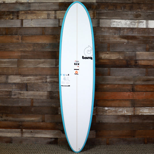 Torq Mod Fun TET 7'6 × 21 ½ × 2 ⅞ Surfboard - Blue/White Pinline 1