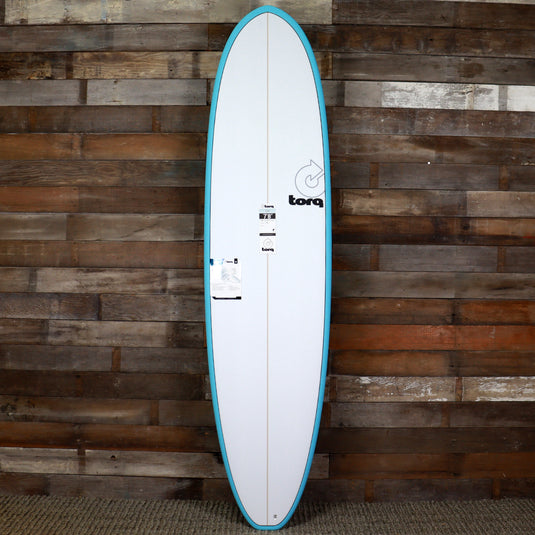 Torq Mod Fun V+ TET 7'8 × 22 ½ × 3 3/16 Surfboard - Blue/White Pinline 1