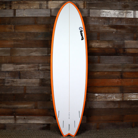 Torq ModFish TET 7'2 × 22 ½ × 3 Surfboard - Orange Rail Pinline • DAMAGED 2