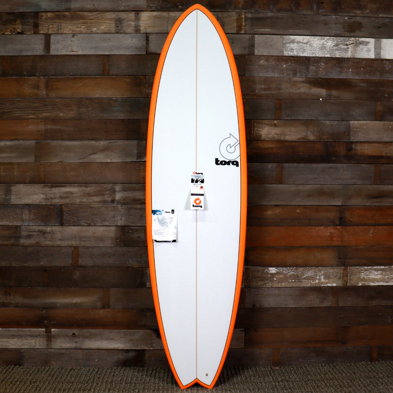 Load image into Gallery viewer, Torq ModFish TET 7'2 × 22 ½ × 3 Surfboard - Orange Rail Pinline • DAMAGED 1
