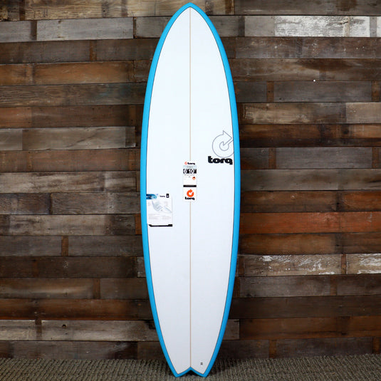 Torq ModFish TET 6'10 × 21 ¾ × 2 ¾ Surfboard - Miami Blue Pinline 1