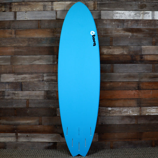 Torq ModFish TET 7'2 × 22 ½ × 3 Surfboard - Miami Blue Pinline • DAMAGED 2