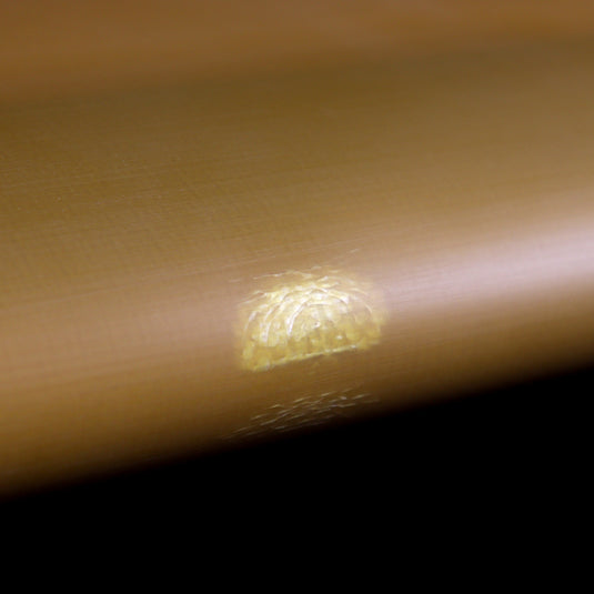Tyler Warren Shapes One Fin Pin 9'6 × 23 × 2 ⅞ Surfboard - Camel Gold • DAMAGED 5