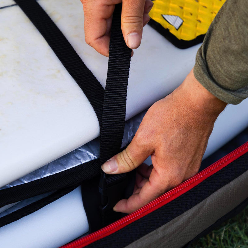Load image into Gallery viewer, VIEA John John Florence Wheeled 3-4 Board Travel Surfboard Bag 11
