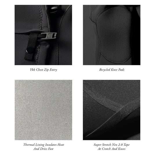 Vissla 7 Seas Comp 3/2 Chest-Zip Wetsuit 8