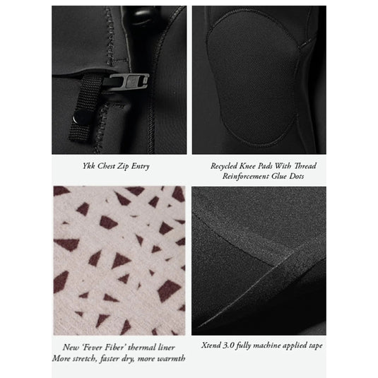 Vissla 7 Seas 5/4/3 Hooded Chest-Zip Wetsuit 6