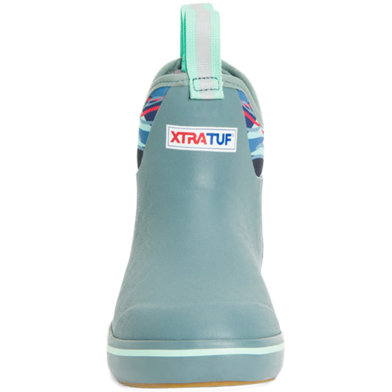 Load image into Gallery viewer, XTRATUF Women's 6" Ankle Deck Boots - Trooper Blue/Beach Glass 2

