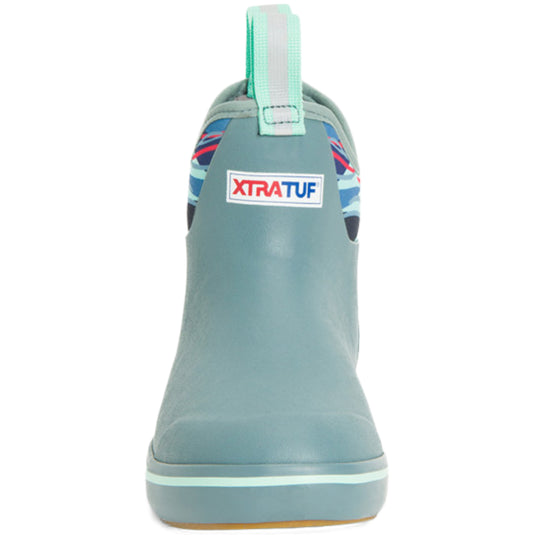 XTRATUF Women's 6" Ankle Deck Boots - Trooper Blue/Beach Glass 2